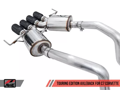 $1595 • Buy AWE Tuning Touring Edition Axle-Back Exhaust For 14-19 Chevy Corvette C7 Z06/ZR1