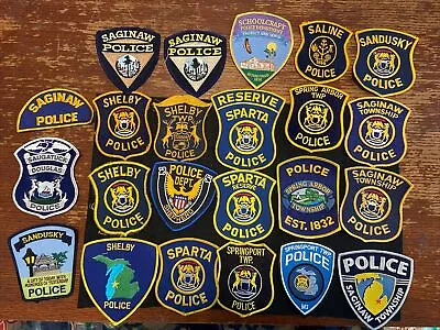 Vintage Obsolete State Of Michigan Police Patches Mixed  Lot Of 23 Item 266 • $15.50