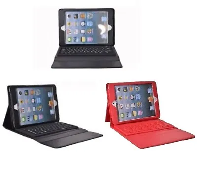 Faux Leather Stand Case With Bluetooth Wireless Keyboard For IPad Mini 2 3 4 • £9.99