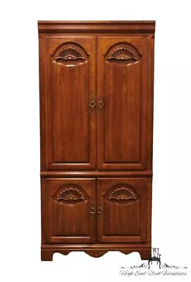 KINCAID FURNITURE Solid Oak Rustic Country Style 36  Media Armoire / Wall Uni... • $774.99