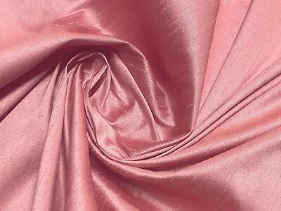 Plain Faux Dupion Raw Silk Fabric Craft Dress Fabric 150cm Wide 100% Polyester • £1.50