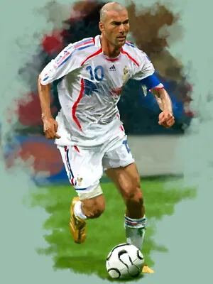 V1429 Zinedine Zidane France Legend Painting Art Decor WALL POSTER PRINT CA • $13.82