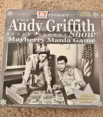 Andy Griffith Show Mayberry Mania Game Vintage 2002 TV Land Barney Fife Sheriff • $20