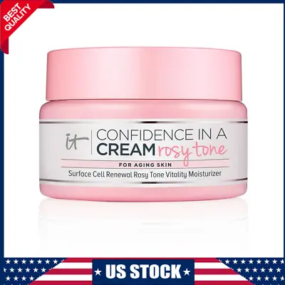 IT Cosmetics Confidence In A Cream ROSY TONE CELL Renewal Moisturizer 2oz • $24.59