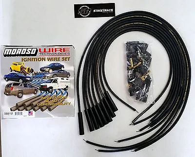 Moroso 9881M MagTune Spark Plug Wire Set Spiral Core 8mm Straight 180° Boot HEI • $46.99