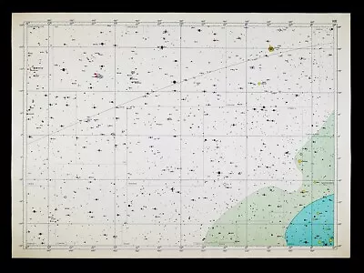 1962 Becvar Star Map 8 Equatorial Sky Chart Milky Way Hydra Sextans Astronomy • $40