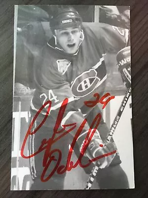 Vintage Montreal Canadiens Lyle Odelin Autograph Postcard • $11