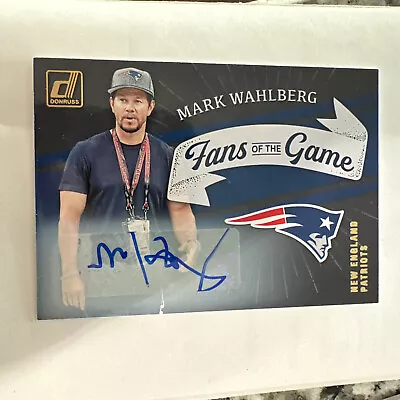 $999.99 • Buy 2022 Donruss Football - Fans Of The Game RARE Mark Wahlberg Auto Patriots SSP🔥