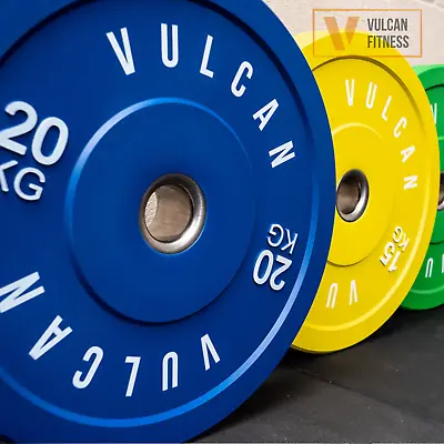 *NEW* VULCAN Olympic Colour Bumper Weight Plates Set | IN STOCK • $1150