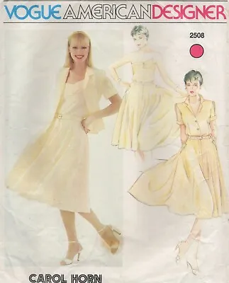 Vogue Sewing Pattern 2508 By Carol Horn Circle Skirt Top Camisole Size 14 New • £14.95