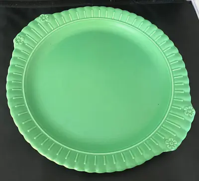 💚 Vintage 12  Chop Plate (Round Platter) Vistosa Green TAYLOR SMITH & T USA • $44.99