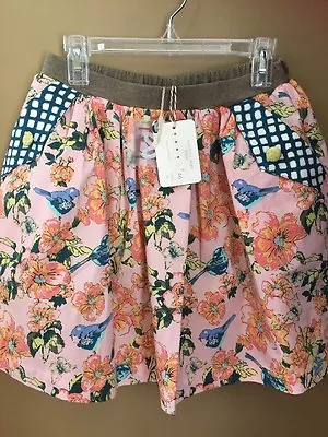 Girls 10 Matilda Jane 435 Makayla Skirt NEW NWT $46 Lined Pockets Bird Floral • $19.99