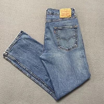 Levis 514 Jeans Mens 33x30 Blue Denim Slim Fit Straight Leg Stretch Casual • $24.99