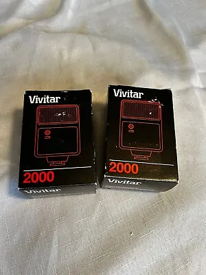 Vivitar 2000 Automatic Electronic Flash VTG New Old Stock In Package SLR (2) • $39.99