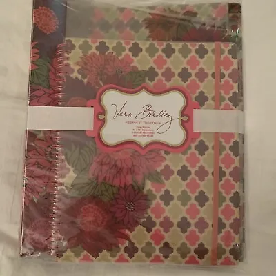 NEW Vera Bradley Keepin' It Together Binder Notebook Folder Sticker HELLO DAHLIA • $12.95