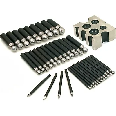 36 Dapping Punches & Doming Block For Jewelers & Jewelry Repair • $37.91