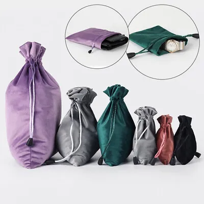 Velvet Packing Drawstring Pouch Jewelry Storage Bags For Wedding Party Gift Bag • $2.73