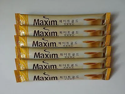 Korea Maxim 3 In 1 Instant Mix Coffee White Gold Skimmed Milk Coffee 6 Sticks • $11.60
