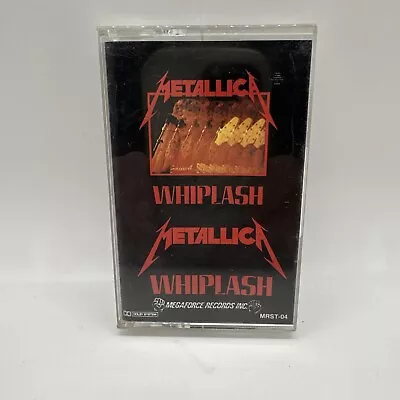 Metallica Whiplash Vintage Cassette 1985 Megaforce Records Heavy Metal MRST-04 • $35