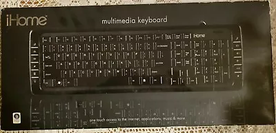 IHome IH-K200MB Wired Multimedia Keyboard New • $15.77