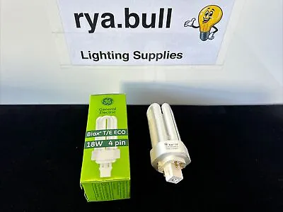 ⚡️8 LOT⚡️GE 97626 F18TBX/835/A/ECO 18W T4 Triple Tube CFL 4pin Gx24q-2 3500K • $36.99