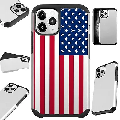 Fusion Case For IPhone 12/Mini/Pro Max Phone Cover US FLAG NEW • $13.50