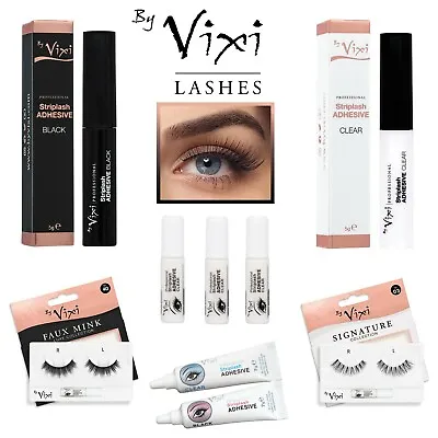 By Vixi Strong Lash Glue 💖 Clear / Black 💖1g 5g 7g Eyelash Adhesive With Brush • £2.99