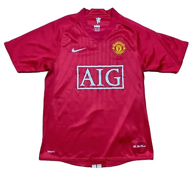 Manchester United Home Football Shirt 2007 Soccer Jersey Tee Size S • $55