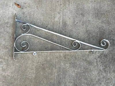 $90 • Buy Old Metal Sign Hanger Bracket 29   X 15 Org. Hanging Loops