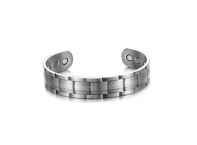 Mens Magnetic Healing Bangle Carpal Tunnel Bracelet Arthritis Pain Relief • £6.99