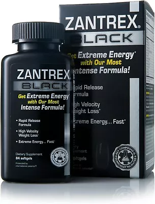 Zantrex Black Rapid Release Weight Loss Supplement 84 Capsules Free Shipping • $29.28