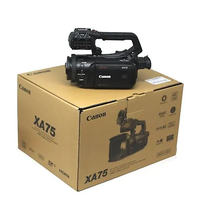 Canon XA75 Professional UHD 4K Camcorder -2 Year Warranty - UK NEXT DAY DELIVERY • £2188