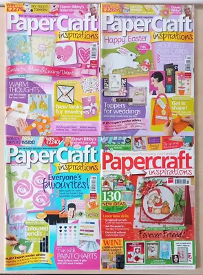 PAPERCRAFT INSPIRATIONS Magazine BUNDLE X 4 ISSUE 44 45 61 And 118 • £5