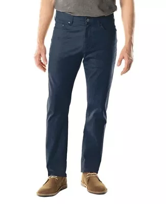 Member's Mark Men's Straight Fit Mason 5 Pocket Stretch Pant Navy Size 42 X 32 • $20.95