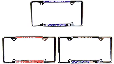 2 PACK | MLB Chrome License Plate Frame | Rockies Reds Mets | Choose Your Team • $9.99
