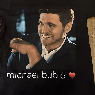 Michael Buble 2019 Tour Shirt Women’s Black Size Small • £14.46