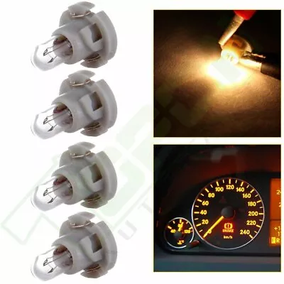 4x Warm White T4/T4.2 Neo Wedge Dashboard A/C Climate Heater Control Light Bulbs • $9.59