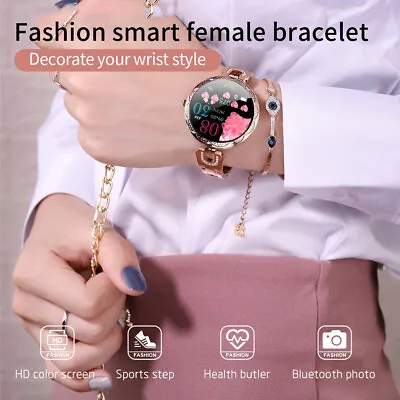 $86.48 • Buy Smart Watch Women Waterproof Lady Smartwatch Blood Pressure Heart Rate Bracelet
