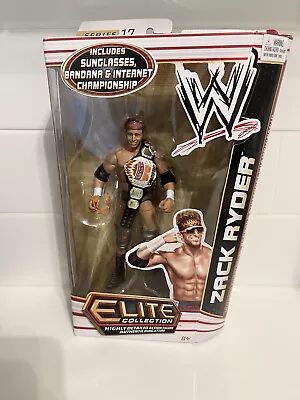 WWE ELITE 17 ZACK RYDER WOO WOO WOO! INTERNET CHAMPION NEW IN BOX MOC Mint Box • $160