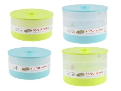 £11.99 • Buy Sprouts Maker Germinator Sprouter Seed Jar Sprout Maker With Lid 2&3 Tier