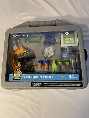 Discovery Kids 900x Biological Microscope Lab Kit 45+ Piece Set W/ Carrying Case • $20