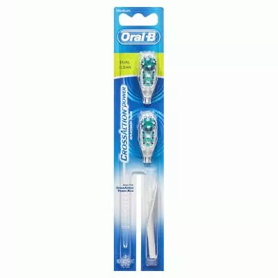 $28.80 • Buy Oral B Oral-b Crossaction Dual Clean Replacement Brush Heads 2 Pack Power - Medi