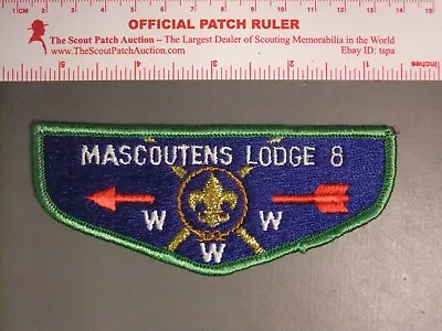 Boy Scout OA 8 Mascoutens First Flap 1256NN • $19.99