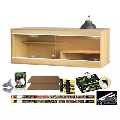 Vivexotic Bearded Dragon Kit Setup Reptile Vivarium + Equipment Light Spot Bulb • £404.99