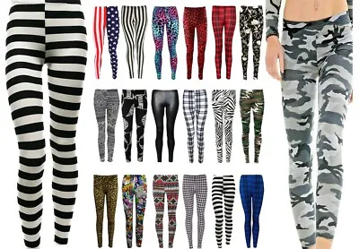 Womens Leggings Ladies Slim Stretch Legging Sports Fitness High Waisted Legging • $7.46