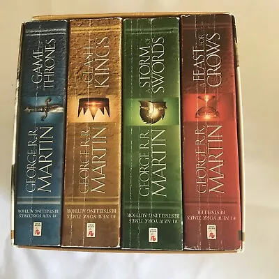 Game Of Thrones Box Set A Song Of Ice And Fire Books 1-4 By George R.R. Martin  • $38