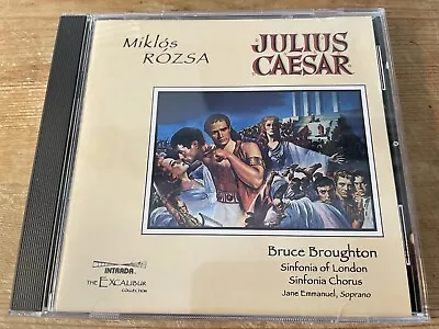 JULIUS CAESAR (Miklos Rozsa Bruce Broughton) OOP 1995 Intrada Soundtrack CD • £14.99