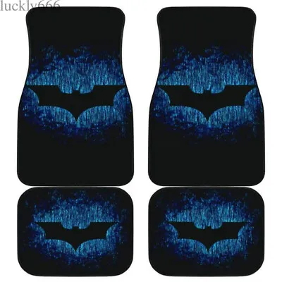 Batman Universal Fit Car Floor Mats Pickup Front / Rear Rugs SUV Rubber Carpets • $54.14