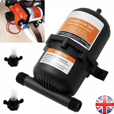 0.75L Water Accumulator Tank Marine RV Pressurized Tank Water Pump • £26.99