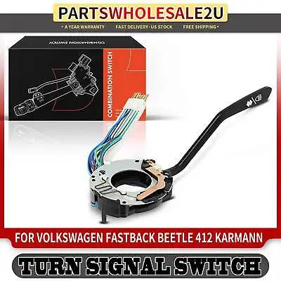 Turn Signal Switch For Volkswagen Beetle 1972-1979 Squareback 1968-1973 H4 1.6L • $20.99